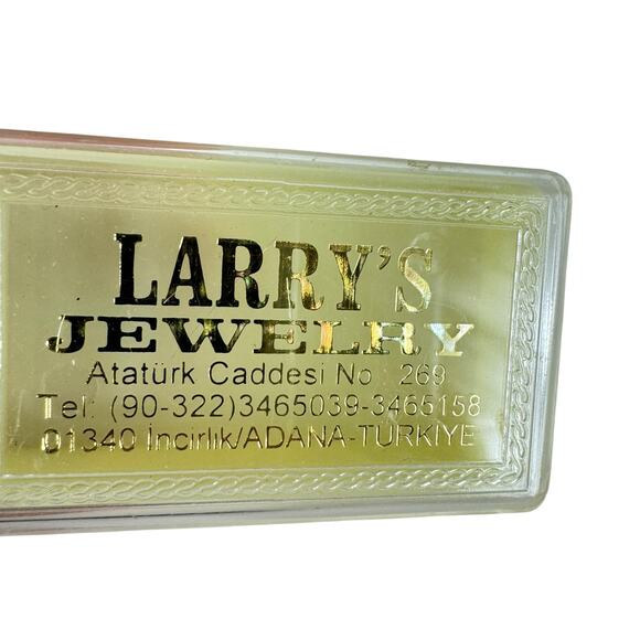 Vintage Larry's Jewelry Turkey Clear Small Jewelry Case - Picture 1 of 3